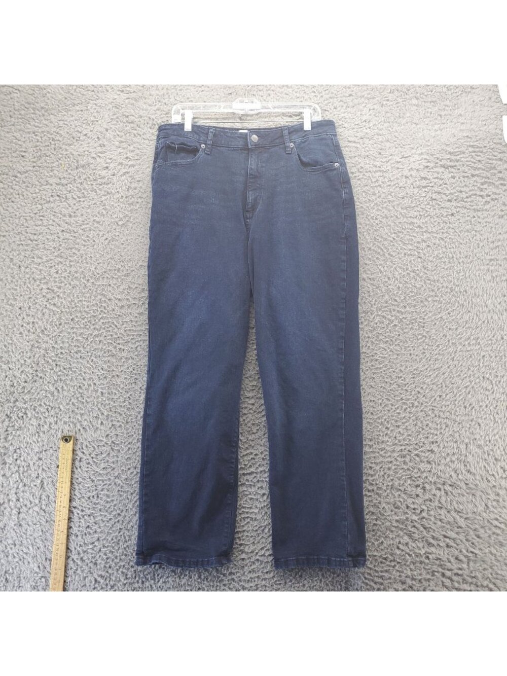 SONOMA Jeans Womens Size 16R Blue High Rise Curvy Straight Stretch Denim